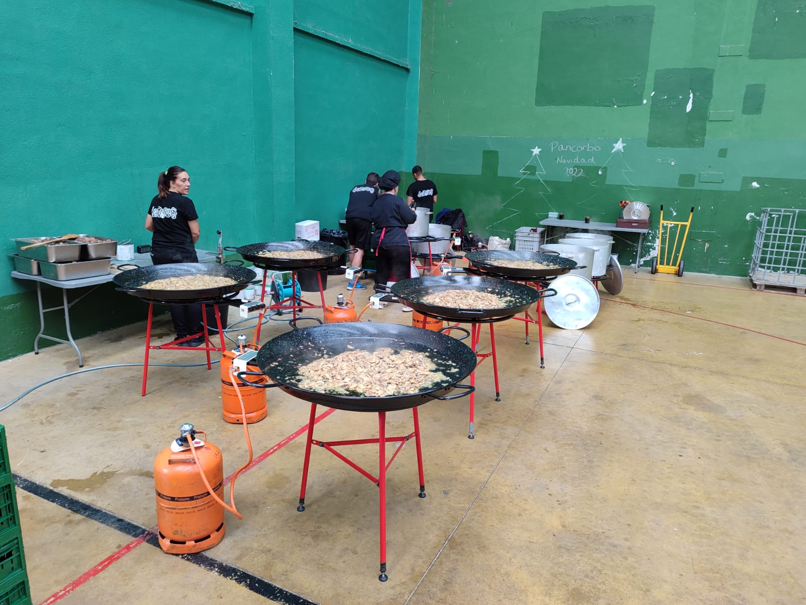 trabajo detrás de un evento